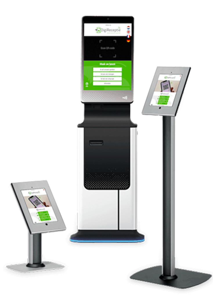 Hardware van DigiReceptie, zoals iPads en kiosks. Hardware van DigiReceptie, zoals iPads en kiosks.